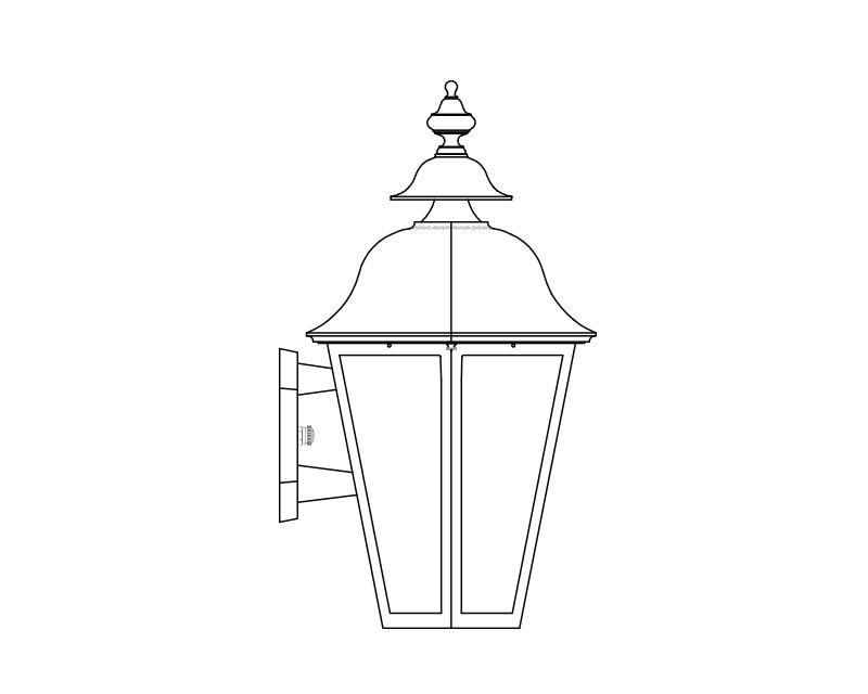 Manor LED, Large, aluminum, Wall Mount, opal acrylic, (2) 12.4W LED, 3000K or 4000K, 120V